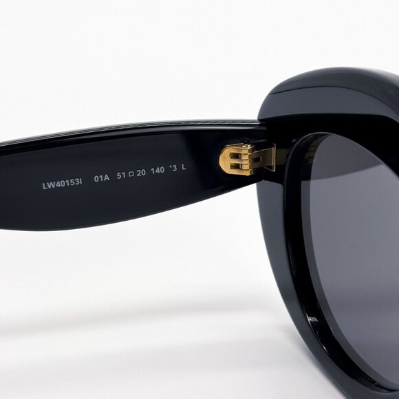 NEW LW40153I 01A, LOEWE BLACK WOMEN SUNGLASSES LOEWE - Picture 8 of 10